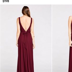 Show me your Mumu - Merlot Chiffon Jenn Maxi Dress